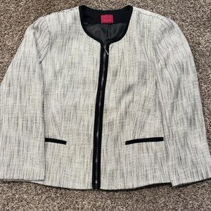 212 Collection Women's Black and White Blazer